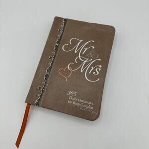 Daily Devotions Book, Mr & Mrs 365 Daily Devotions for Busy Couples Leather